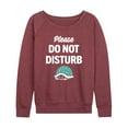 thumbnail image 1 of Instant Message - Please Do Not Disturb - Turtle Shell - Women's Lightweight French Terry Long Sleeve Shirt, 1 of 6