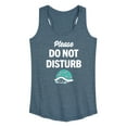thumbnail image 1 of Instant Message - Please Do Not Disturb - Turtle Shell - Women's Racerback Tank Top, 1 of 6