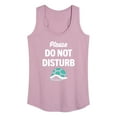 thumbnail image 1 of Instant Message - Please Do Not Disturb - Turtle Shell - Women's Racerback Tank Top, 1 of 6