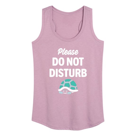 Instant Message - Please Do Not Disturb - Turtle Shell - Women's Racerback Tank Top