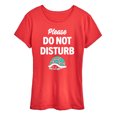 thumbnail image 1 of Instant Message - Please Do Not Disturb - Turtle Shell - Women's Short Sleeve Graphic T-Shirt, 1 of 6