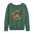 thumbnail image 1 of Instant Message - Plenty of Frogs & Toads - Women's Lightweight French Terry Long Sleeve Shirt, 1 of 5