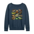 thumbnail image 1 of Instant Message - Plenty of Frogs & Toads - Women's Lightweight French Terry Long Sleeve Shirt, 1 of 5