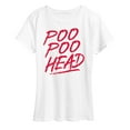 thumbnail image 1 of Instant Message - Poo Poo Head - Women's Short Sleeve Graphic T-Shirt, 1 of 6