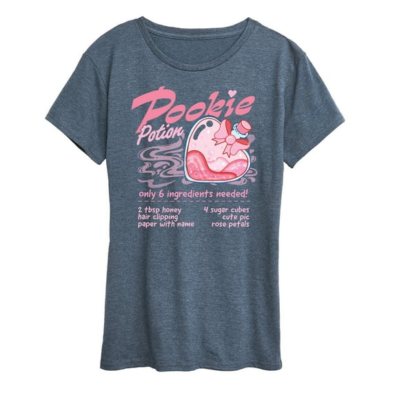 Instant Message - Pookie Potion - Coquette Halloween - Womens Short Sleeve Graphic T-Shirt