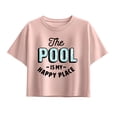 thumbnail image 1 of Instant Message - Pool Happy Place - Youth Girls Boxy T-Shirt, 1 of 5