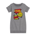 thumbnail image 1 of Instant Message - Pop Art Bubbles - Toddler & Youth Girls Fleece Dress, 1 of 6