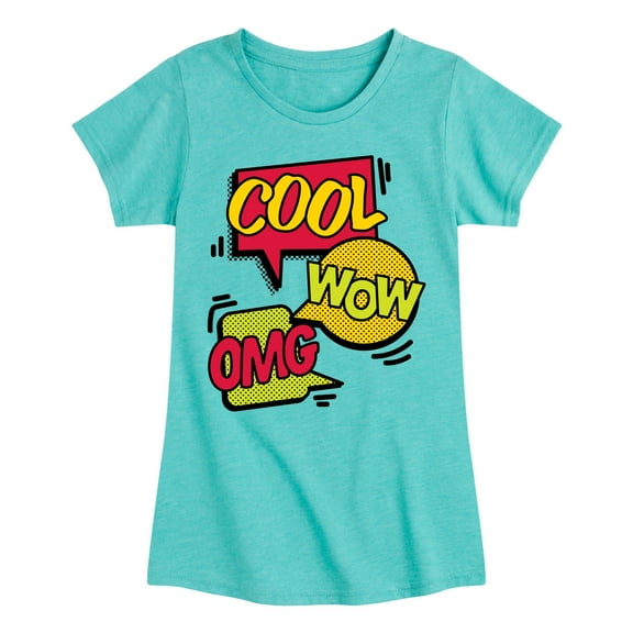 Instant Message - Pop Art Bubbles - Toddler & Youth Girls Short Sleeve Graphic T-Shirt