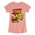 thumbnail image 1 of Instant Message - Pop Art Bubbles - Toddler & Youth Girls Short Sleeve Graphic T-Shirt, 1 of 6
