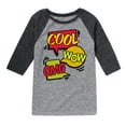 thumbnail image 1 of Instant Message - Pop Art Bubbles - Toddler & Youth Raglan Graphic T-Shirt, 1 of 5