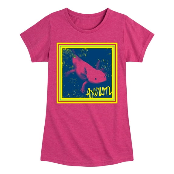 Instant Message - Pop Axolotl - Toddler & Youth Girls Short Sleeve Graphic T-Shirt