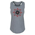 thumbnail image 1 of Instant Message - Poppy Mandala - Women's Racerback Tank Top, 1 of 5