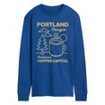 thumbnail image 1 of Instant Message - Portland Coffee Long Sleeve Graphic T-Shirt, 1 of 5