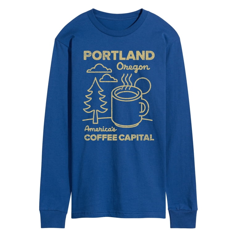 Instant Message - Portland Coffee Long Sleeve Graphic T-Shirt Instant Message - Portland Coffee Long Sleeve Graphic T-Shirt