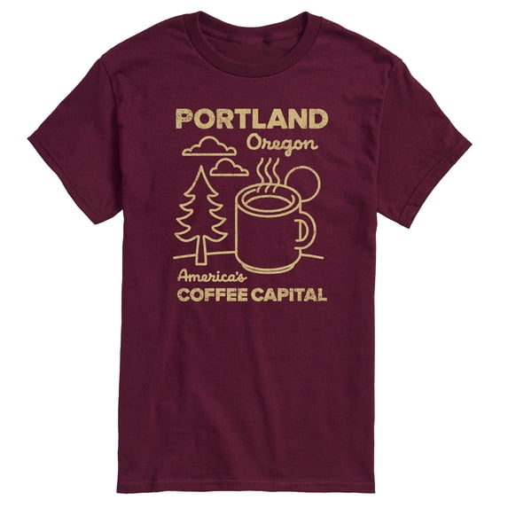 Instant Message - Portland Coffee - Men's Short Sleeve Graphic T-Shirt