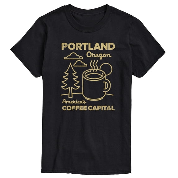 Instant Message - Portland Coffee - Men's Short Sleeve Graphic T-Shirt