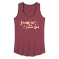 thumbnail image 1 of Instant Message - Positivity Is Powerful - Women's Racerback Tank Top, 1 of 6