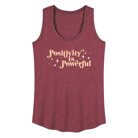 Instant Message - Positivity Is Powerful - Women's Racerback Tank Top