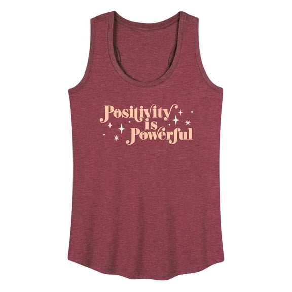 Instant Message - Positivity Is Powerful - Women's Racerback Tank Top