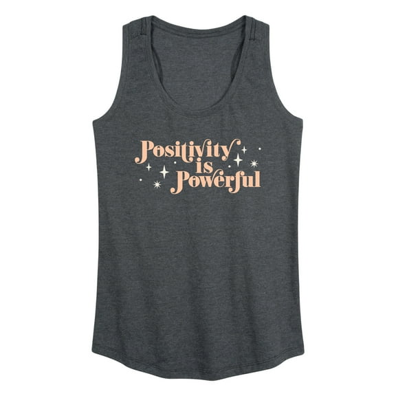 Instant Message - Positivity Is Powerful - Women's Racerback Tank Top