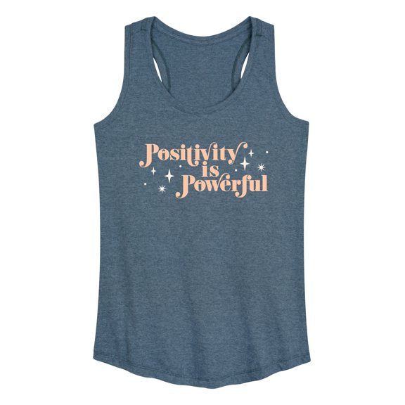 Instant Message - Positivity Is Powerful - Women's Racerback Tank Top