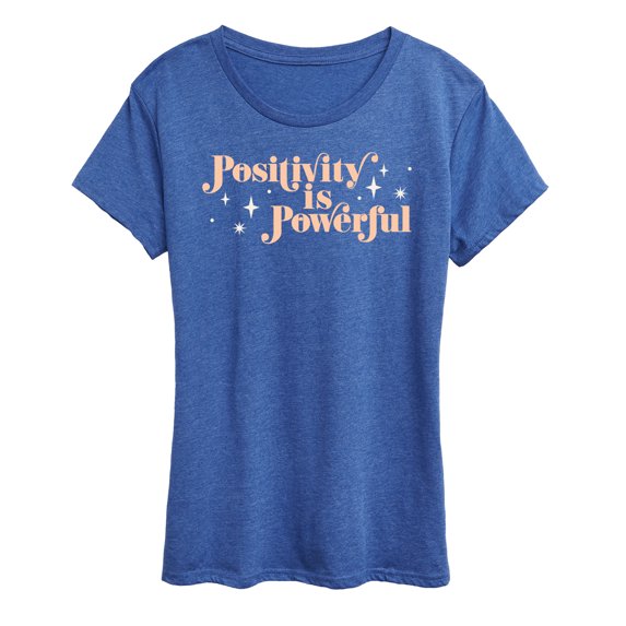 Instant Message - Positivity Is Powerful - Women's Short Sleeve Graphic T-Shirt
