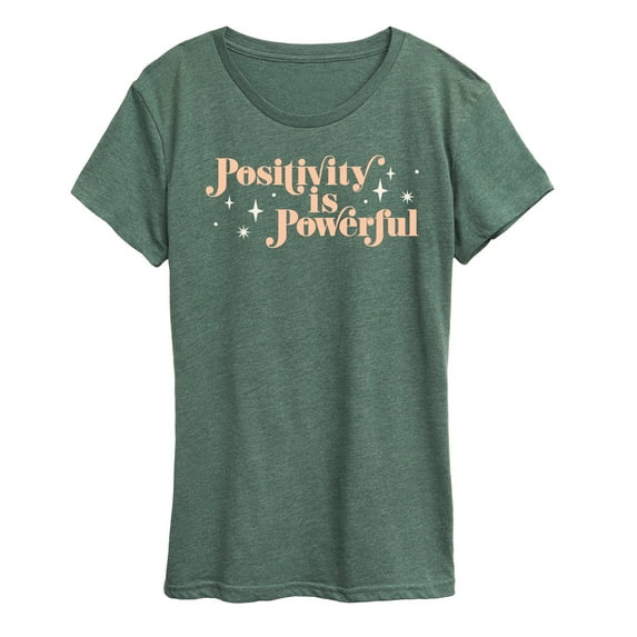 Instant Message - Positivity Is Powerful - Women's Short Sleeve Graphic T-Shirt