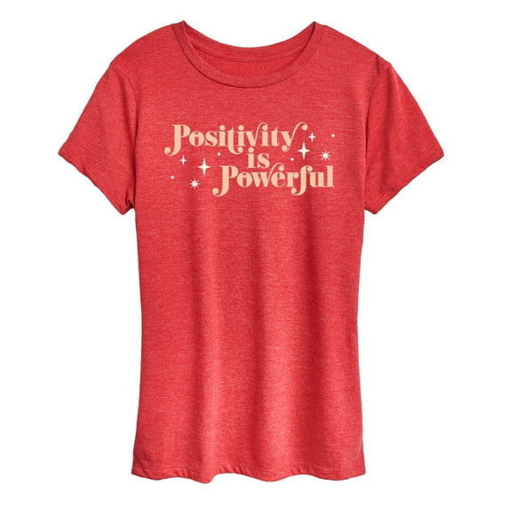 Instant Message - Positivity Is Powerful - Women's Short Sleeve Graphic T-Shirt
