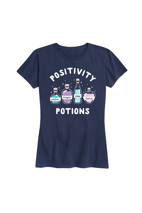 - Positivity Potions - Women's Short Sleeve Graphic T-Shirt