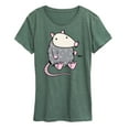 thumbnail image 1 of Instant Message - Possum's Heck. - Women's Short Sleeve Graphic T-Shirt, 1 of 6