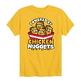 thumbnail image 1 of Instant Message - Powered By Chicken Nuggets - Toddler And Youth Short Sleeve Graphic T-Shirt, 1 of 5