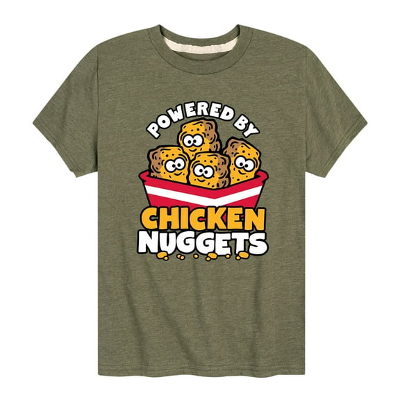 Instant Message - Powered By Chicken Nuggets - Toddler And Youth Short Sleeve Graphic T-Shirt