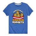 thumbnail image 1 of Instant Message - Powered By Chicken Nuggets - Toddler And Youth Short Sleeve Graphic T-Shirt, 1 of 5
