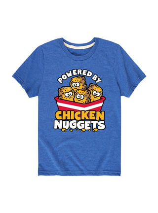 Womens Chicken Nugget Princess V-Neck T-Shirt