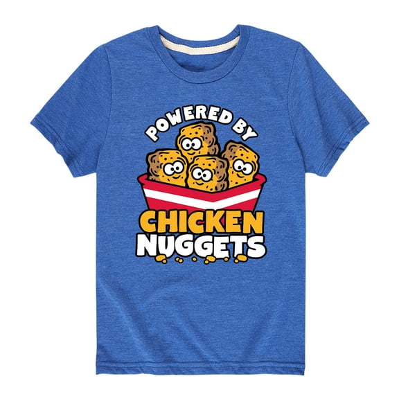 Instant Message - Powered By Chicken Nuggets - Toddler And Youth Short Sleeve Graphic T-Shirt