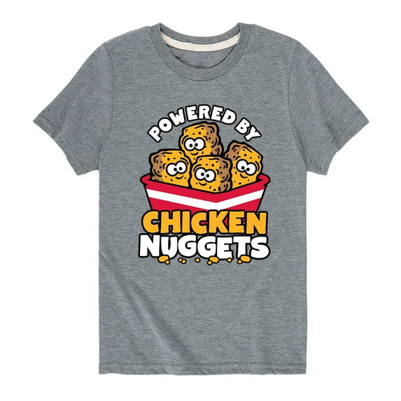 Instant Message - Powered By Chicken Nuggets - Toddler And Youth Short Sleeve Graphic T-Shirt