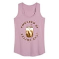 thumbnail image 1 of Instant Message - Powered By Iced Coffee - Women's Racerback Tank Top, 1 of 6