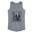 thumbnail image 1 of Instant Message - Prague Postage Stamp - Women's Racerback Tank Top, 1 of 6