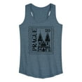 thumbnail image 1 of Instant Message - Prague Postage Stamp - Women's Racerback Tank Top, 1 of 6