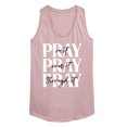 thumbnail image 1 of Instant Message - Pray On It, Pray Over It, Pray Through It - Women's Racerback Tank Top, 1 of 6