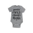 thumbnail image 1 of Instant Message - Pretty Eyes And Chunky Thighs - Infant Baby One Piece, 1 of 5