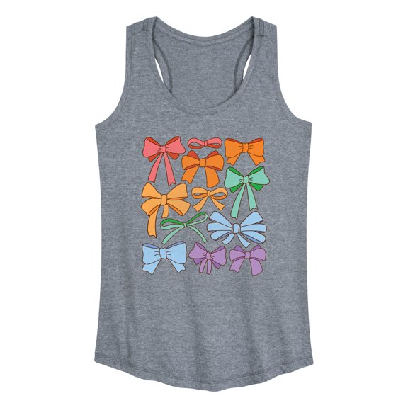 Instant Message - Pride Coquette Bows - Women's Racerback Tank