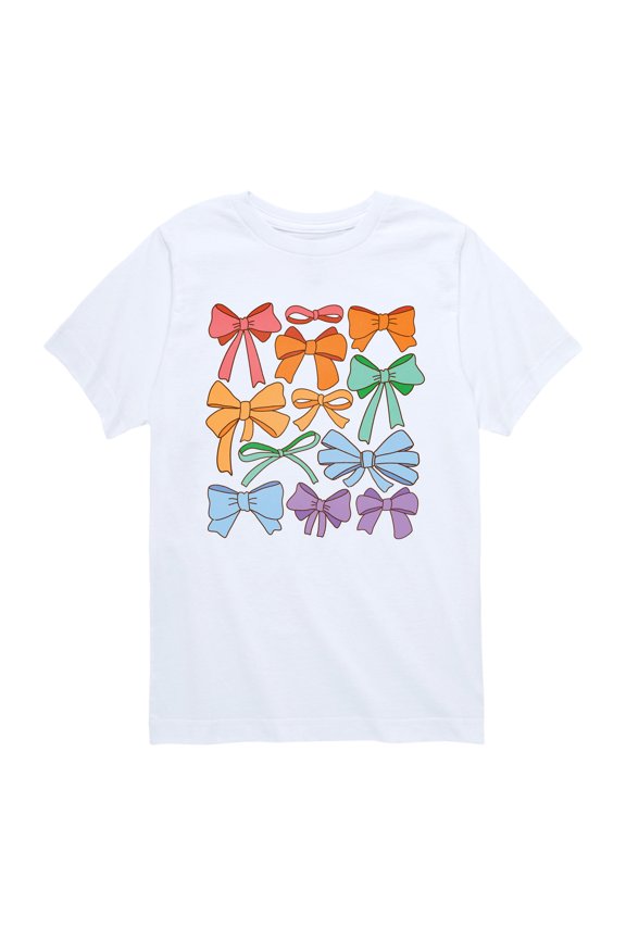 - Pride Coquette Bows - Youth Boys Short Sleeve Graphic T-Shirt