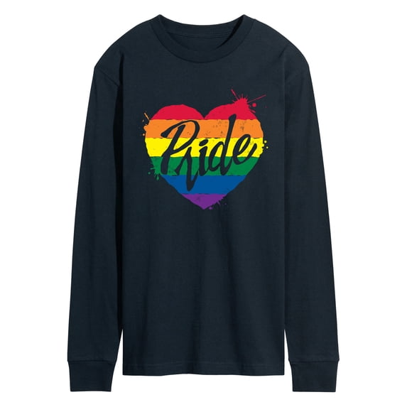 Instant Message - Pride Heart Long Sleeve Graphic T-Shirt