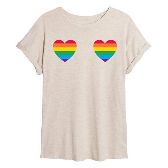 Instant Message - Pride Hearts Relaxed Fit T-Shirt