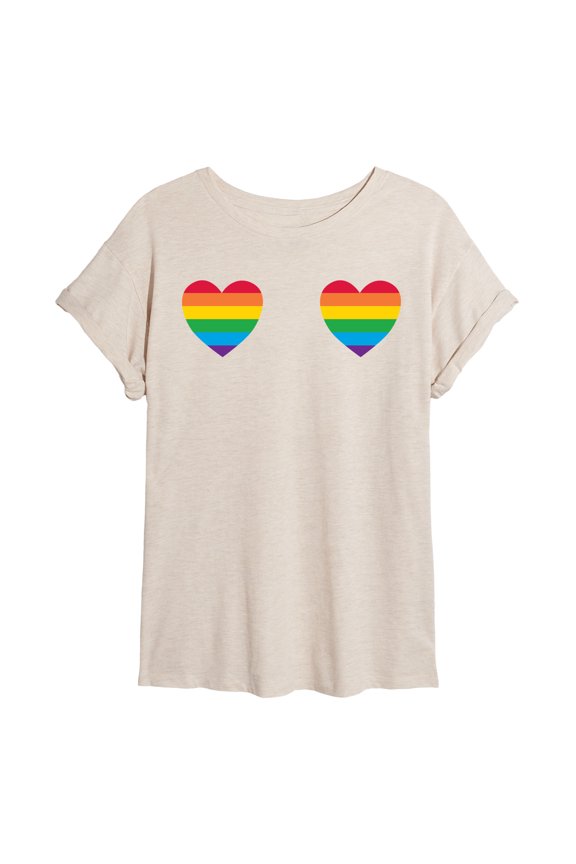 - Pride Hearts Oversized Graphic T-Shirt