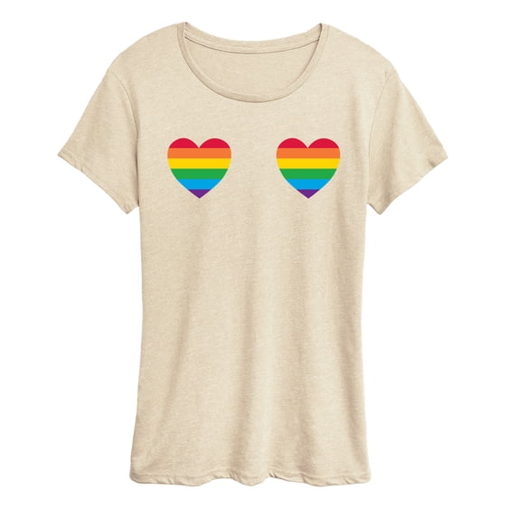 Instant Message - Pride Hearts - Women's Short Sleeve Graphic T-Shirt