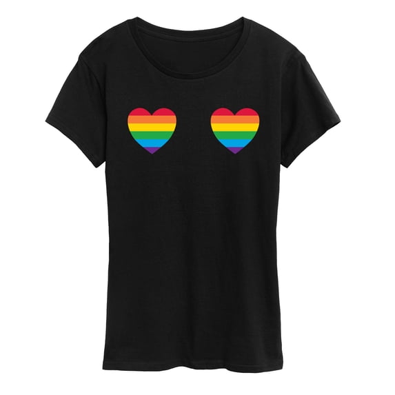 Instant Message - Pride Hearts - Women's Short Sleeve Graphic T-Shirt