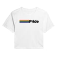 thumbnail image 1 of Instant Message - Pride - Juniors Cropped Short Sleeve Graphic T-shirt, 1 of 5