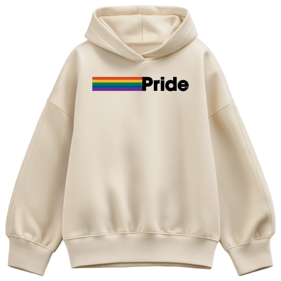 Instant Message - Pride Oversized Fleece Hoodie Sweatshirt